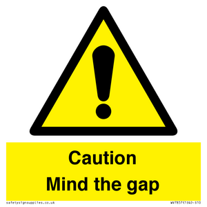 Caution Mind the gap